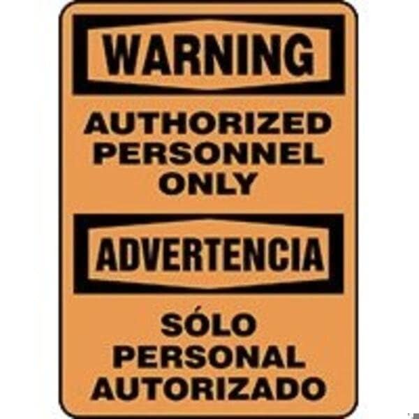 Accuform BILINGUAL WARNING Safety Sign SBMADM323XT SBMADM323XT - main